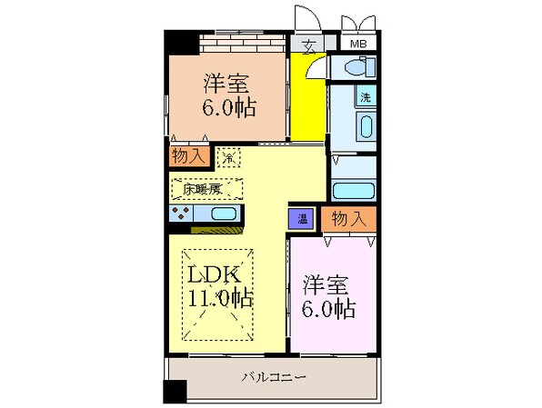 第２０関根マンションの物件間取画像